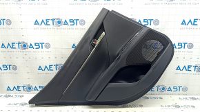Door trim panel rear left Toyota Camry v70 18-23 black with black plastic insert, rubber armrest, with handle, scratches