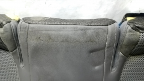 Hyundai Sonata 11-15 rear seat cushion, combination cloth and gray leather, dry-cleanable, dented