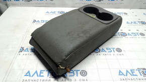 Rear seat back armrest for Hyundai Sonata 11-15, gray leather, dry-cleanable, dented, cracked leather