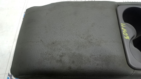 Rear seat back armrest for Hyundai Sonata 11-15, gray leather, dry-cleanable, dented, cracked leather