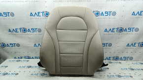 Mercedes GLC 16-22 driver's seat back upholstery, beige leather, white stitching, perforation, heated