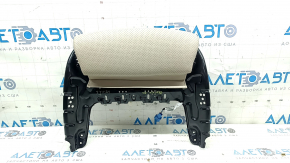 Driver's seat knee support assembly for Mercedes GLC 16-22, beige leather, with frame, perforated, heated