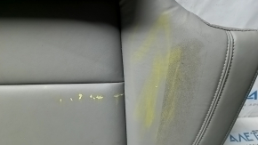 Cadillac CTS 14 rear seat cushion - gray leather, marker stains