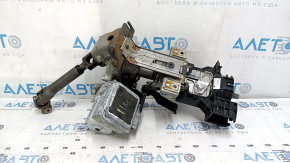 The electric power steering column of a Mazda 6 14-17 USA has broken mounts and broken connectors.