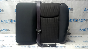 Left rear seat backrest for Nissan Leaf 13-17, black cloth, with belt