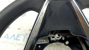 Naked steering wheel for Toyota Camry v70 18-24 black rubber, with buttons and trim, needs cleaning, corrosion