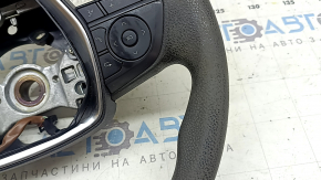 Naked steering wheel for Toyota Camry v70 18-24 black rubber, with buttons and trim, needs cleaning, corrosion