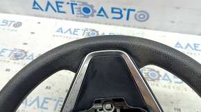 Naked steering wheel for Toyota Camry v70 18-24 black rubber, with buttons and trim, needs cleaning, corrosion