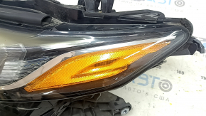 Left front headlight for Toyota Camry v70 18-18 halogen + LED, polished, varnish peeling