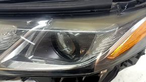 Left front headlight for Toyota Camry v70 18-18 halogen + LED, polished, varnish peeling