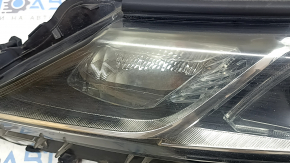 Left front headlight for Toyota Camry v70 18-18 halogen + LED, polished, varnish peeling