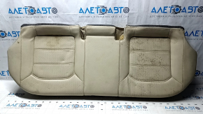 Rear seat cushion for VW Passat b7 12-15 USA, beige leather, dry-cleanable
