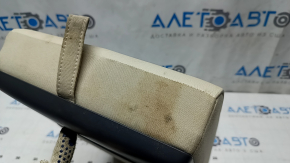 Rear seat back armrest for VW Passat b7 12-15 USA, beige leather, dry-cleanable, scratched