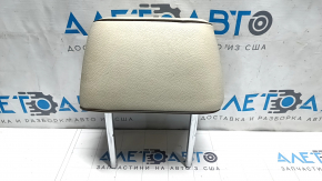 Rear left headrest for VW Passat b7 12-15 USA, beige leather with black stitching