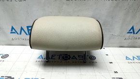 Rear center headrest for VW Passat b7 12-15 USA, beige leather with black stitching