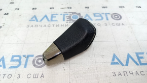 Toyota Avalon 13-18 gear knob, black textured leather, scuff marks