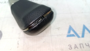 Toyota Avalon 13-18 gear knob, black textured leather, scuff marks