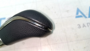 Toyota Avalon 13-18 gear knob, black textured leather, scuff marks