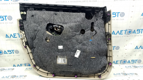 Front right door panel for Mercedes GLC 16-22, beige leather, wood trim, Burmester, defective trim, bump, dent