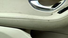 Front left door panel for Mercedes GLC 16-22, beige leather, wood grain insert, Burmester, beige leather armrest, illuminated, ready to clean