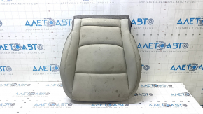 Chevrolet Volt 16 passenger seat cushion upholstery - leather + gray cloth, heated, dry-cleanable