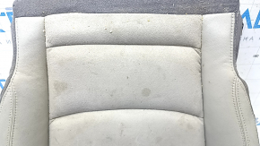 Chevrolet Volt 16 passenger seat cushion upholstery - leather + gray cloth, heated, dry-cleanable