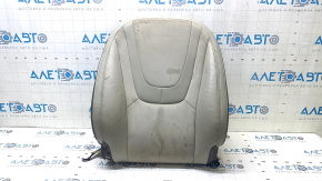 Chevrolet Volt 16 passenger seat back upholstery - black leather, blue stitching, heated