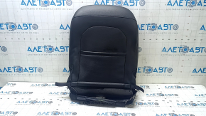 Jeep Compass 17-21 passenger seat back upholstery, leather + black cloth