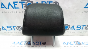 Rear left headrest VW Passat b7 12-15 USA black leather with gray stitching