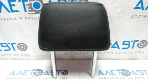 Rear left headrest VW Passat b7 12-15 USA black leather with gray stitching
