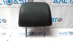 Rear right headrest for VW Passat b7 12-15 USA, black leather, dented with gray stitching