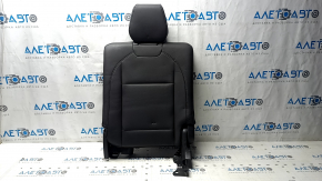 Left rear seat back, 3rd row, Acura MDX 14-16, black leather, with headrest, dents