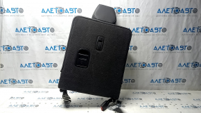 Left rear seat back, 3rd row, Acura MDX 14-16, black leather, with headrest, dents