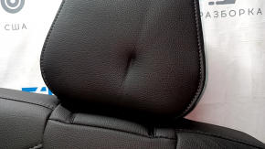 Right rear seat back, 3rd row, Acura MDX 14-16, black leather, with headrest, dents, scratches