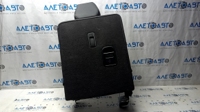 Right rear seat back, 3rd row, Acura MDX 14-16, black leather, with headrest, dents, scratches