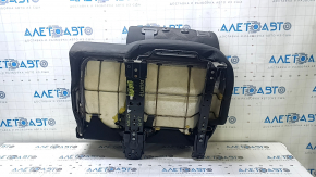 Rear seat row 2 Nissan Rogue 14-16 black cloth, worn back