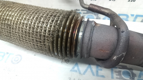 Lincoln MKC 17-19 2.0T exhaust pipe with catalytic converter, torn mesh, rusty