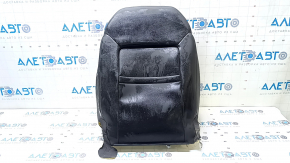Chevrolet Volt 16 driver's seat back upholstery - brown and black leather, heated, wrinkled