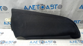Right side trim for rear seats Honda Accord 13-17, black cloth, type 2, tear
