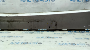 Front bumper, bare, Mercedes GLC 300 20-22, without parking sensors, white, scratches, non-standard holes