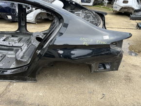 Quarter wing rear left BMW 5 G30 17-23 on the body, black
