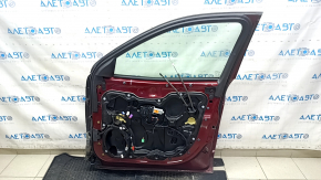 Jeep Cherokee KL 14-23 keyless front right door assembly, red PRV, structure trim