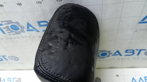 Headrest 3rd row rear right Nissan Pathfinder 13-16 black leather, wrinkled