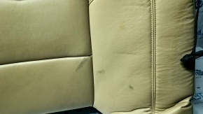 Cadillac ATS 13 rear seat back - beige leather, needs cleaning, dented
