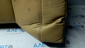 Cadillac ATS 13 rear seat back - beige leather, needs cleaning, dented