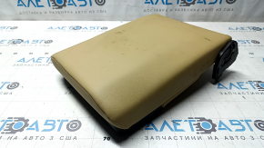 Cadillac ATS 13 rear seat back armrest - beige leather, dry cleanable, marker stain