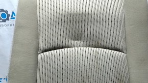 Right rear seat back, 3rd row, Dodge Journey 11-19, beige fabric, dented, dry cleanable