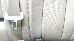 Backrest of the rear row of seats, 2nd row, left, Lincoln MKX 16 - beige leather, dry-cleanable, wrinkled