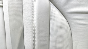 Backrest of the rear row of seats, 2nd row, left, Lincoln MKX 16 - beige leather, dry-cleanable, wrinkled