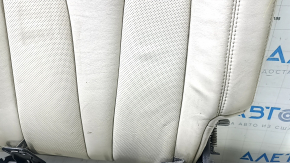 Backrest of the rear row of seats, 2nd row, left, Lincoln MKX 16 - beige leather, dry-cleanable, wrinkled